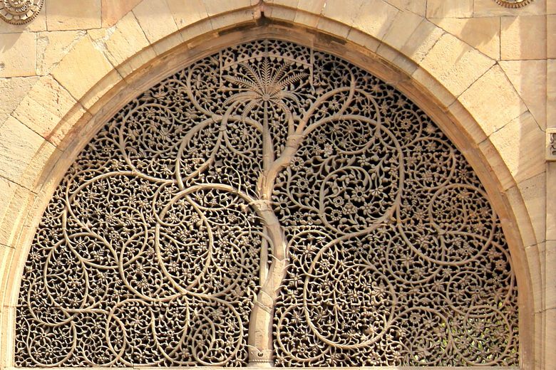 Sidi Sayed Mosque jaali stone lattice, Ahmedabad
